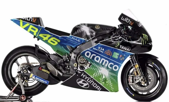 Aramco bike for Rossi
