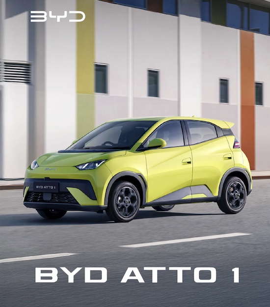 BYD Atto 1 green