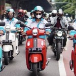 Pabrikan Yamaha bergerak di Semarang,… marketing jalanan menggaet para kaum hawa, ambyaaar celengaaan …???