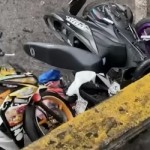 Ngeriiii skutik rem blong di Sitinjau Lauik,… 1 orang patah kaki, 1 orang keseleo, mulai viraaal …???